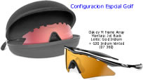 Oakley MFrame Sweep Array Jet Black_Gold Iridium+G30 Iridium Vented Espcial Golf (07-360)